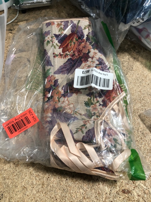 Photo 1 of Scarlet Darkness Corset Tops for Women Renaissance Plus Size Underbust Corset Beige Purple Floral Size 10
