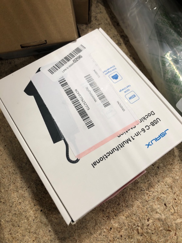 Photo 1 of JSAUX Docking Station Compatible with ROG Ally X/ROG Ally/Steam Deck/Legion Go/Legion Go S, 6-in-1 ROG Ally X Dock with HDMI 4K@120Hz, Gigabit Ethernet, USB A & USB C 3.2 Gen 1, 100W Charging - HB0609