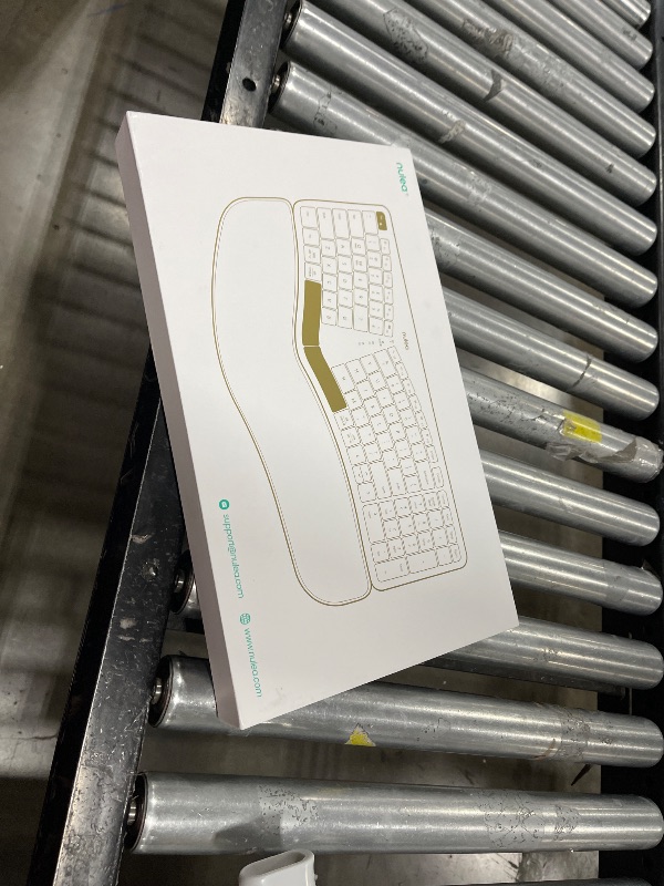 Photo 1 of Nulea Wireless Ergonomic Keyboard, Split Keyboard with Cushioned Wrist Rest, Bluetooth and USB Connectivity, USB-C Rechargeable, Compatible with Windows Mac