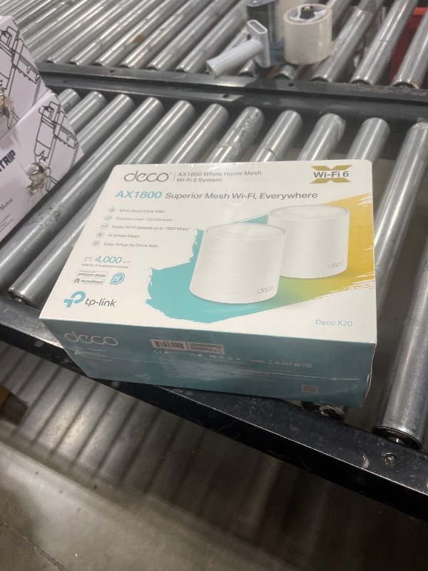 Photo 1 of TP-Link Deco WiFi 6 Mesh WiFi System(Deco X20) - Covers up to 4000 Sq.Ft. , Replaces Wireless Internet Routers and Extenders, 2-Pack