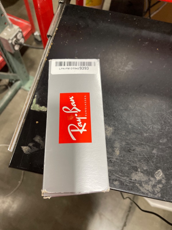 Photo 1 of Ray-Ban RB3957 Julie Rectangular Sunglasses, Silver/Blue, 49 mm