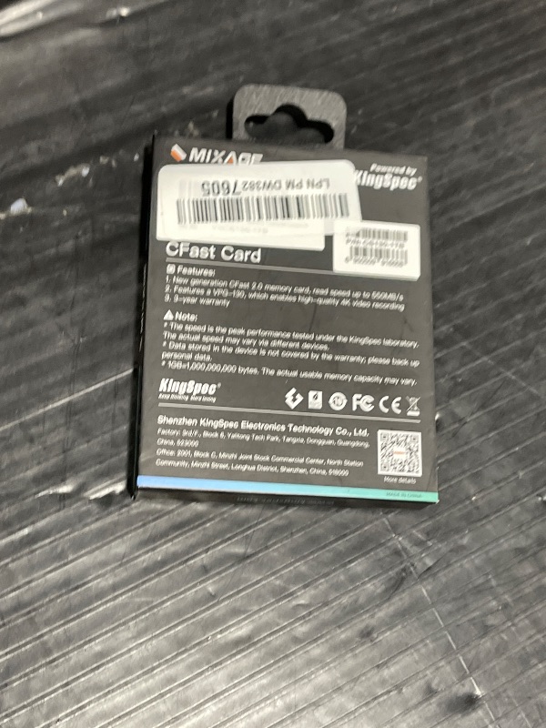 Photo 1 of MIXAGE 1TB CFast 2.0 Memory Card VPG130, 550MB/s Read Speed, 4K RAW Video Performance, Compatible with Canon/Sony Cameras, High-Endurance for Filmmakers and Content Creators