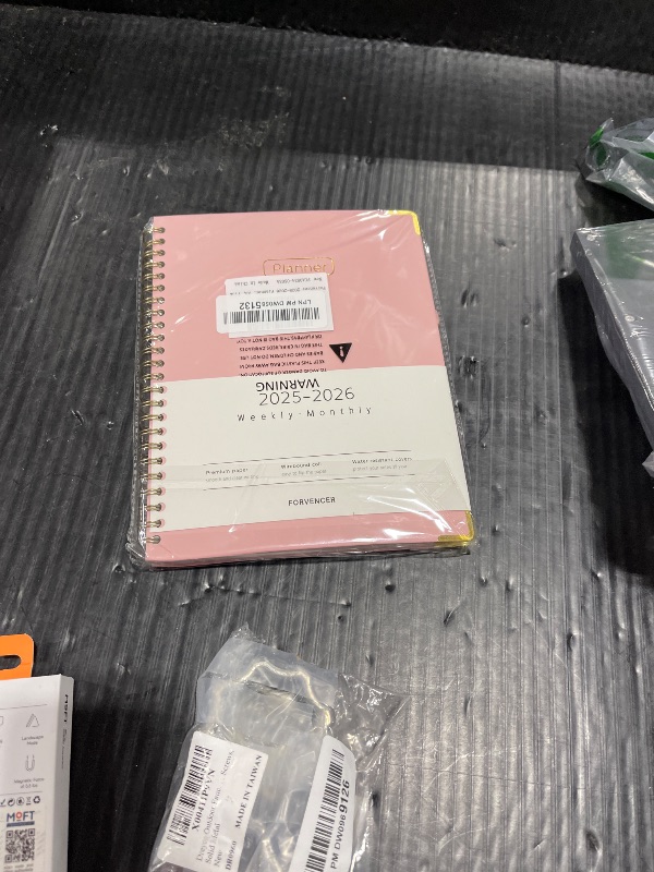 Photo 1 of July 2025 - June 2026 Planner, Forvencer Academic Planner 2025-2026, Hardcover Weekly & Monthly Agenda Planning Book, 6" x 8", Daily Calendar Notebook with Tabs, College School Organizer for Student Teacher, Pink