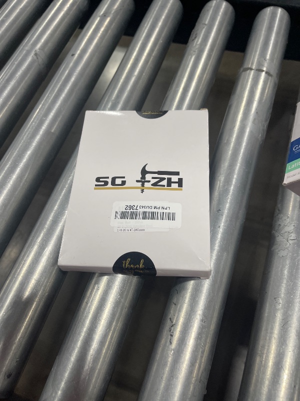 Photo 1 of 1/4-20 x 4 Hex Head Screw Bolt, 10Pcs 18-8 (304) Stainless Steel, Fully Threaded, Plain Finish, by SG TZH