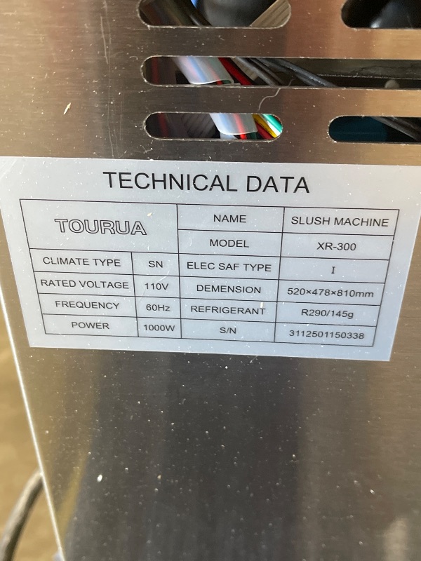 Photo 1 of Tourua Commercial Slushie Machine, Margarita Daiquiri Wine Frappe Slush Frozen Drink Machine, 30L