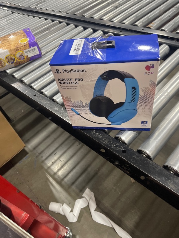 Photo 1 of PDP AIRLITE Pro Wireless Stereo Gaming Headset, Officially Licensed by Sony PlayStation 5, PS5/PS4/PS3/PC, Lightweight Durable 40 Foot Connection, Noise-canceling Flip-to-Mute Mic, Neptune Blue