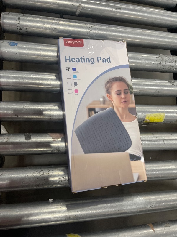 Photo 1 of Comfytemp Heating Pad for Back Pain Relief - Electric Heating Pad for Period Cramps, Moist/Dry Heat, Mothers Day Gifts for Mom, 3 Heat Settings, 2H Auto Off, Machine Washable (12" x 24", Navy Blue)