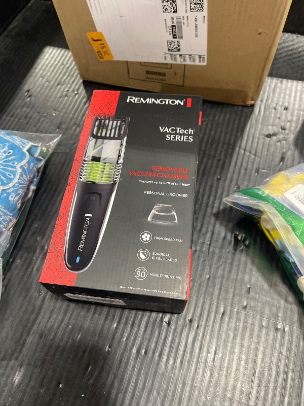 Photo 1 of Remington Vacuum Beard Trimmer,13 Length and Style Settings with Adjustable Length Comb (2-18mm),Vacuum Trimmer for Beard, Mustache, and Stubble, Rechargeable Lithium Power, Washable, Removable Blades