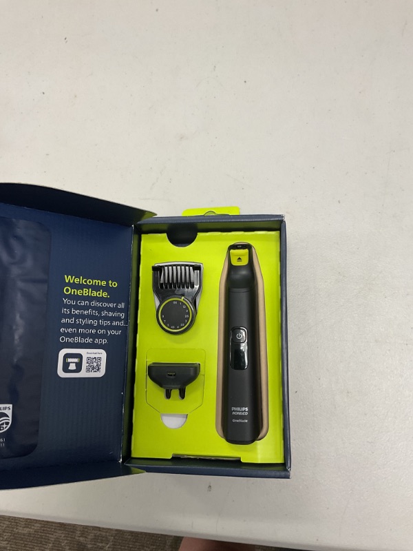Photo 1 of Philips Norelco OneBlade 360 Pro Hybrid Electric Shaver & Trimmer, with 12-in-1 Comb, QP6531/70