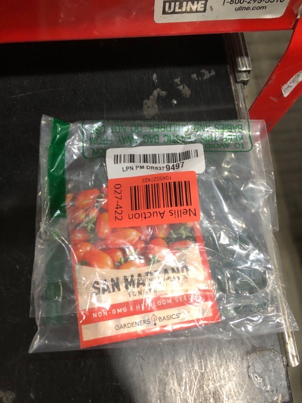 Photo 1 of Gardeners Basics, San Marzano Tomato Seeds for Planting Heirloom Non-GMO Seeds for Home Garden Vegetables Makes a Great Gift for Gardening
