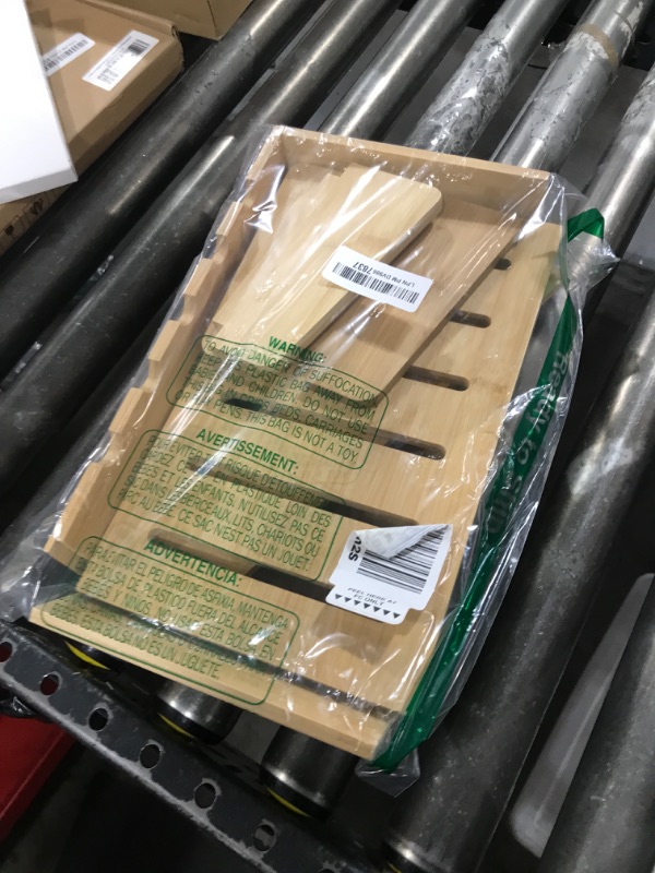 Photo 1 of Prosumer's Choice Wooden Charging Station Organizer - 5-Port Base for Phones, Tablets and Laptops - Multi-Device Docking Station with Removable Divider Slots - Cord Box with Cable Management - Bamboo