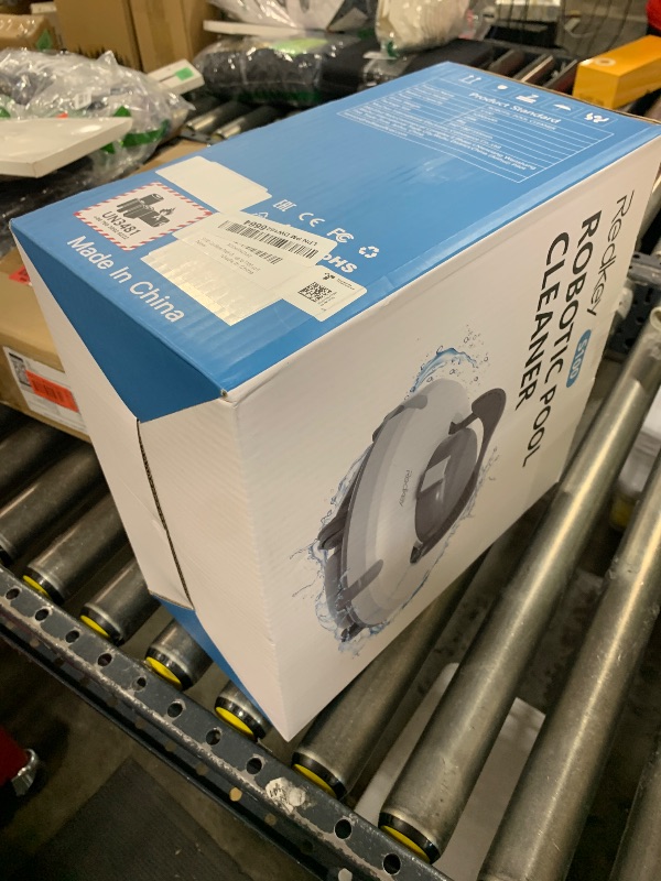 Photo 1 of Redkey S100 Cordless Robot Pool Cleaner, Last 130Min, 18° Slope Angle, Automatic Pool Vacuum for Above Ground/Inground Pools, Self-Parking Pool Cleaner with Filter Basket, Pool Robot Up to 1100 sq.ft