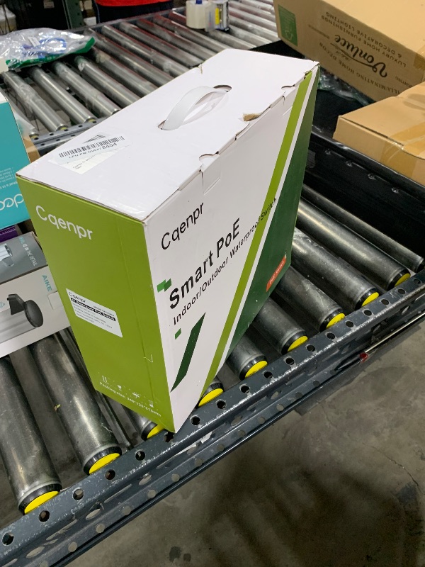 Photo 1 of Cqenpr Outdoor Poe Switch with 8 Port Poe+2G Uplink+1SFP Slot, IEEE802.3af/at/bt, All-in-One Box, 60W PoE++, 120W High Power Output, Play & Plug, Fan-Less Unmanaged, AI Watchdog.