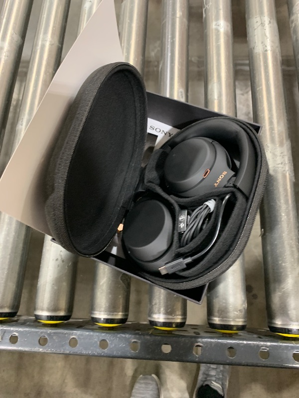 Photo 1 of Sony WH-1000XM4 Wireless Premium Noise Canceling Overhead Headphones - 30hr Battery Life, Over Ear Style with Mic for Phone-Call and Alexa Voice Control - Black International Version