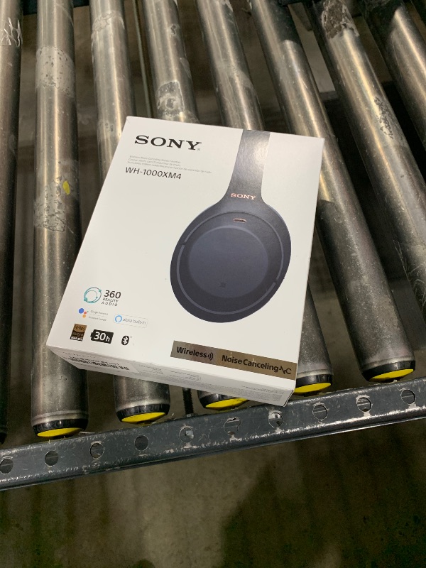 Photo 1 of Sony WH-1000XM4 Wireless Premium Noise Canceling Overhead Headphones - 30hr Battery Life, Over Ear Style with Mic for Phone-Call and Alexa Voice Control - Black International Version
