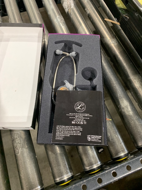 Photo 1 of 3M Littmann Classic III Monitoring Stethoscope, 5646, Limited Edition, More Than 2X as Loud*, Weighs Less**, Stainless Steel High Polish Copper Chestpiece, 27" Black Tube