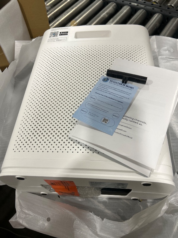Photo 1 of ECOSELF Smart Air Purifier for Home Large Rooms, with WiFi Control, Smart Mode, AQI Display, 22dB Sleep Mode & Aromatherapy, Covers Up to 1295 Ft² with 2X-Power Filtration, HAP603WF, Bright White