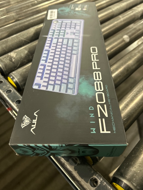 Photo 1 of AULA F2088 Pro Keyboard, 108 Keys Purple Mechanical Keyboard with RGB Rainbow Backlit, Removable Upper Cover, Aesthetic Media Knob Red Switches Programmable Keys USB Wired Keyboards for MAC PC Gamer