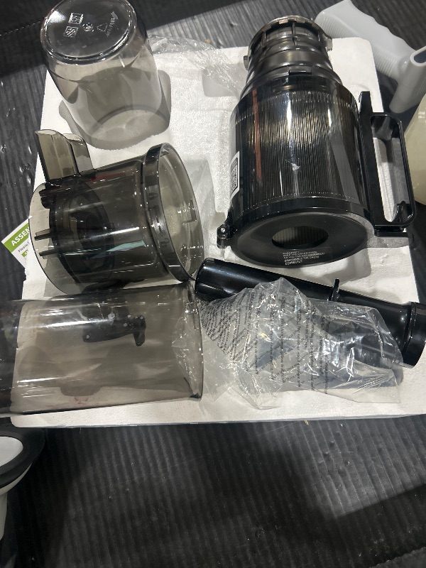 Photo 1 of Cold Press Juicer, ECOSELF Slow Masticating Juicer with 4.35" Large Feed Chute Fit Whole Fruits & Vegetables, Self Feeding for Juice Extractor Machine, Easy to Clean and Assemble, High Juice Yield