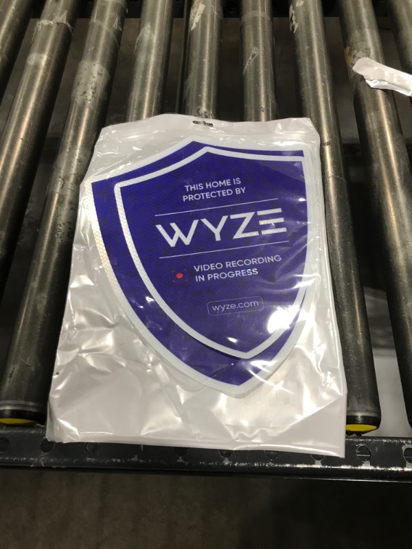 Photo 1 of Wyze UV Waterproof Reflective Security Stickers, Security Camera Signs for Windows, Video Surveillance Sticker Outdoor Compatible for Wyze Home Security System, Pack of 2 (8.5” x 10” and 10” x 12”)