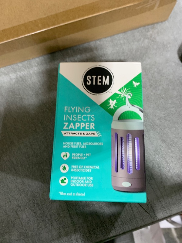 Photo 1 of STEM Flying Insect Zapper, Indoor and Outdoor Electric Fly & Mosquito Trap, Includes Micro-USB Charging Cable and Brush for Cleaning