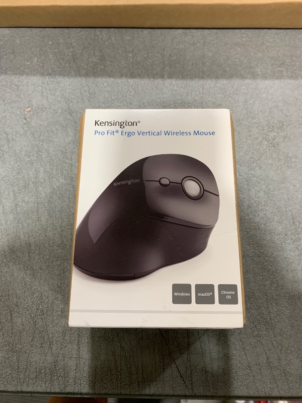 Photo 1 of Kensington Pro Fit Ergo Vertical Wireless Mouse- Black (K75501WW), 2.8"x3"x4.4"