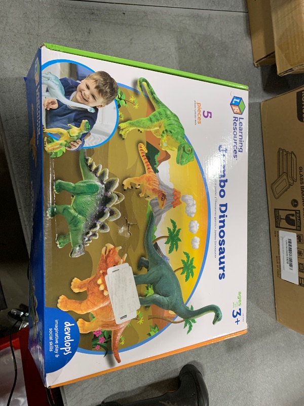 Photo 1 of Learning Resources Jumbo Dinosaurs - Toddler Learning Toys, Dinosaurs Toys for Kids Ages 3+, Dinosaur Games