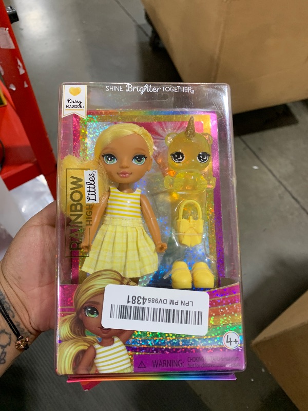 Photo 1 of Rainbow High Littles – Daisy Madison, Yellow 5.5" Posable Small Doll with Purse, Magical Pet Bear, Girls Toy Gift, Kids Ages 4-12 Years
