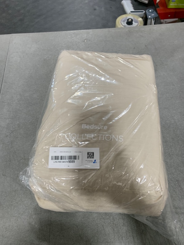 Photo 1 of Bedsure Cotton Duvet Cover King - 100% Cotton Waffle Weave Linen Color Duvet Cover, GentleSoft™ and Breathable King Bedding Set for All Season, 3 Pieces, 104"x90"