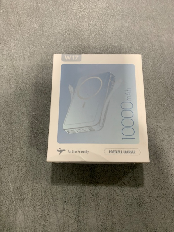 Photo 1 of Magnetic Portable Charger, 5 in 1 Power Bank, 10000mAh Portable Charger with Built in Cable, USB-C Fast Charging for Magsafe Battery Pack Compatible with iPhone 16/15/14/13 Pro/Pro Max, Samsung Series