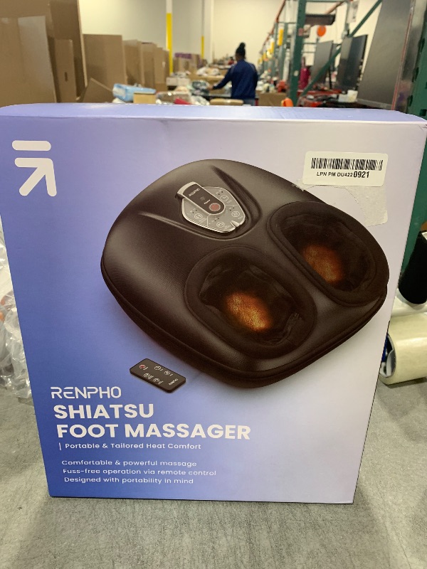 Photo 1 of RENPHO Foot Massager Machine with Heat [2025 Upgraded], FSA HSA Eligible, Foot Massager for Plantar Fasciitis, 3 Heat Levels, Mothers Day Gifts for Women Mom Dad, Wireless Control, True Foot Massage