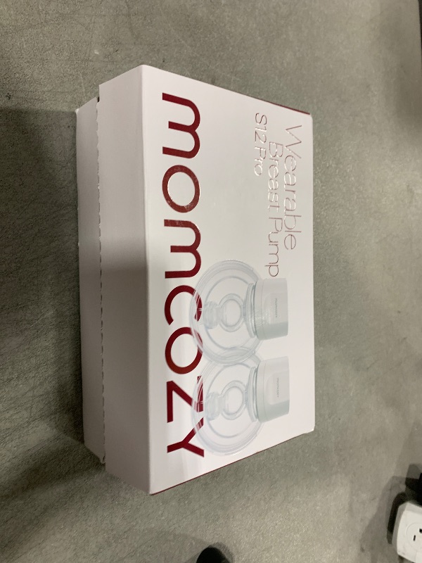 Photo 1 of Momcozy Hands-Free Breast Pump S12 Pro, Wearable & Portable Pump with Soft DoubleFit Flange, 3 Modes | 9 Levels Double Electric Pump, Smart Display, 24mm, 2 Pack Cozy Grey