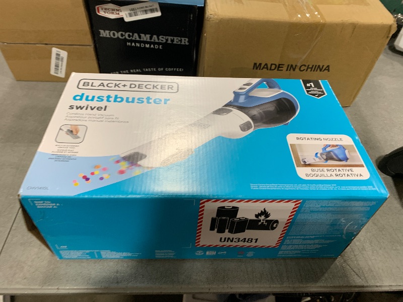 Photo 1 of BLACK+DECKER dustbuster AdvancedClean Cordless Handheld Vacuum, Compact Home and Car Vacuum with Crevice Tool (CHV1410L)