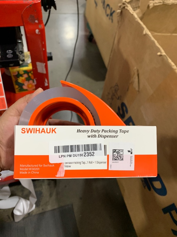 Photo 1 of 1.88 in x 66.6 YDs Clear Heavy Duty Packing Tape with Dispenser, Strong & Durable Shipping Tape, Packaging Tape, Packing Tape Dispenser Gun for Packing Boxes, Moving Supplies, Shipping and Mailing