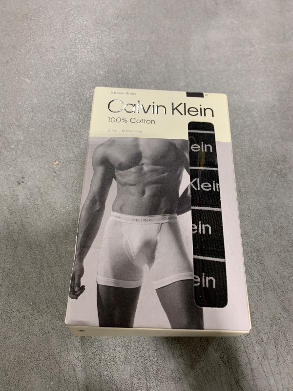 Photo 1 of Calvin Klein Men's Cotton Classics 5-pack Boxer Brief, 5 Black, Medium