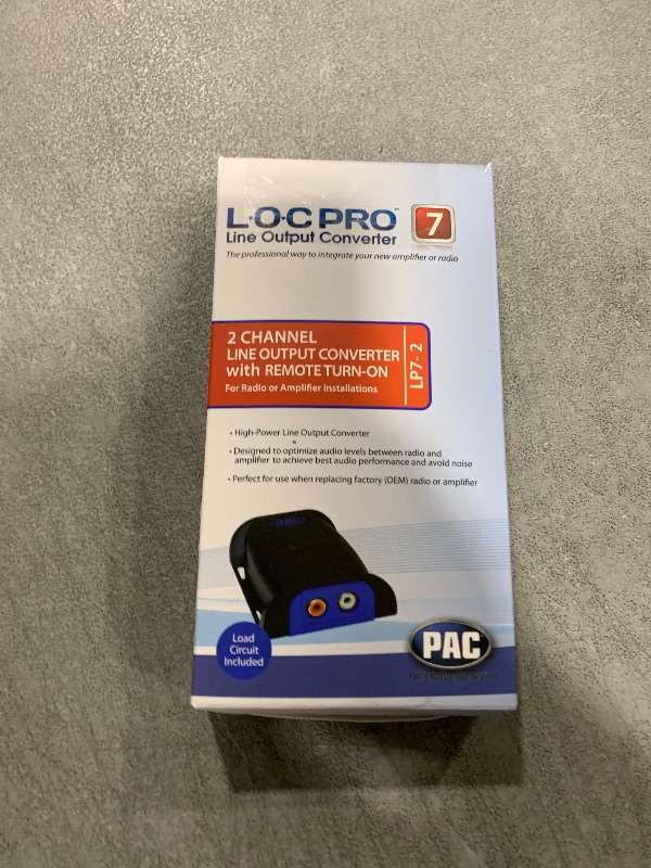 Photo 1 of PAC LP7-2 L.O.C. PRO Series 2-Channel Line Output Converter with Remote Turn On 4in. x 8in. x 1in.
