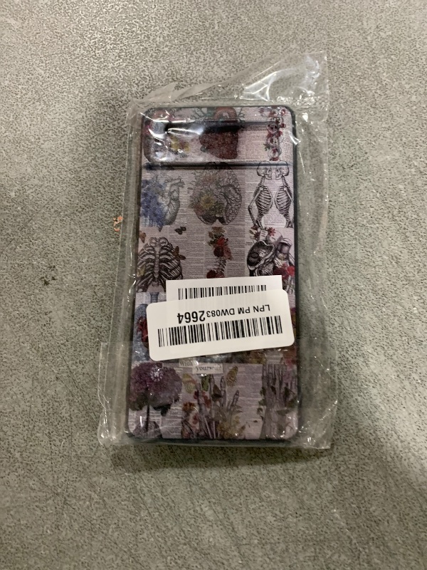 Photo 1 of Compatible with Google Pixel 6 Case - Fantasy Cool Organ Flowers Skull Sunflower Heart Case Slim TPU Shockproof Protective Cover for Women Girls