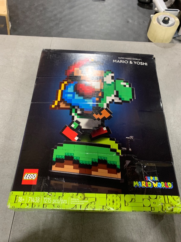 Photo 1 of LEGO Super Mario World: Mario & Yoshi Nintendo Gift for Adult Fans, Mario Collectible Playset, Pixelated Nintendo Figures, Playful Display Model, Fun Room Décor, 71438

