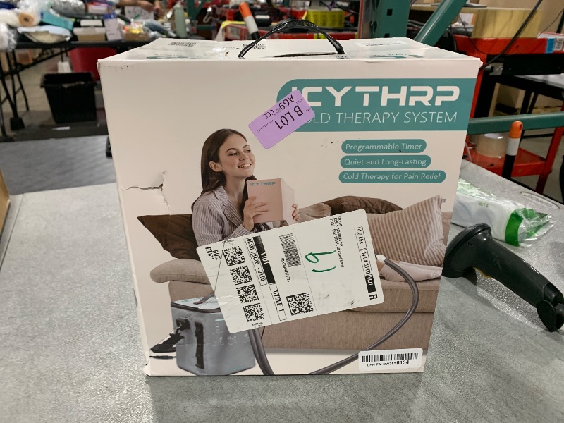 Photo 1 of ICYTHRP Cold Therapy Machine with Programmable Timer, Portable Ice Machine for Knee After Surgery, Knee Replacement Recovery System for Pain Relief w/Compression Pad for Shoulder, Hip and Ankle