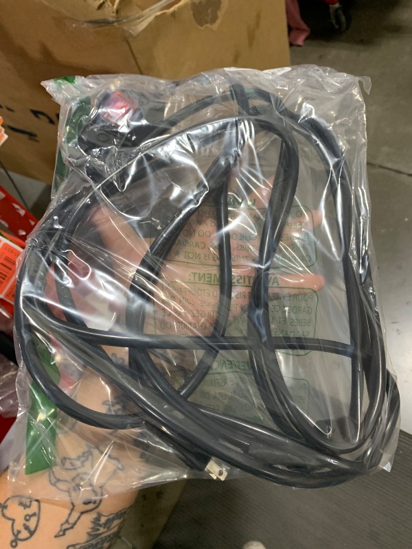Photo 1 of Joinfworld Switched Extension Cord 16 Ft Outdoor 14 AWG 3 Prong Heavy Duty Extension Cord with Switch On/Off 15A 125V Waterproof Lighted Extension Cord Inline Power Switch for Electrical Equipment