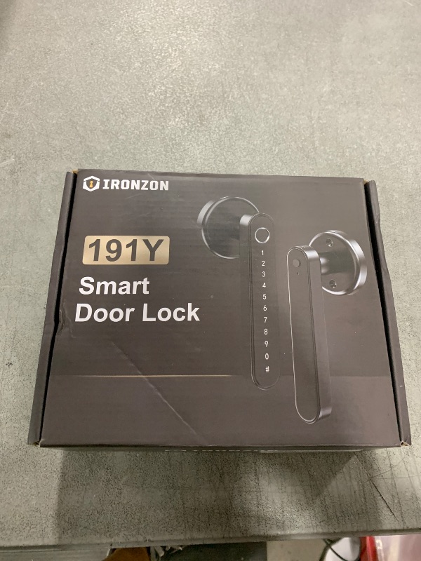 Photo 1 of IRONZON Fingerprint Door Lock Smart Door Lock with Keypad with Handle for Home Hotel Office Apartment Bedroom