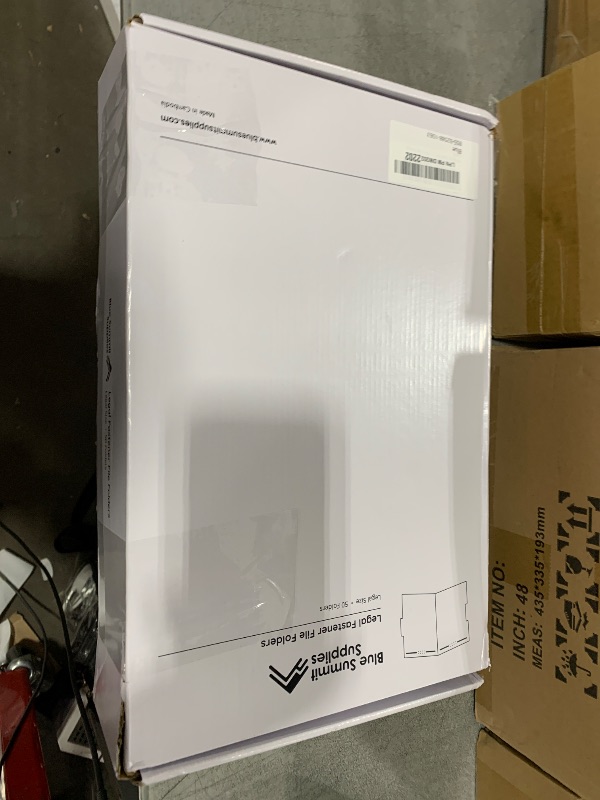Photo 1 of Blue Summit Supplies Blue File Folders with Fasteners, File Folders Legal Size, 1/3 Cut Reinforced Tabs, Durable 2 Prongs, Designed to Organize Standard Medical or Law Files, 50 Pack