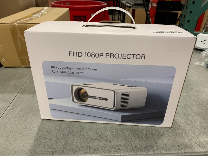 Photo 1 of VIZONY Mini Projector with WiFi and Bluetooth, 450ANSI 1080P FHD Home Movie Projector, Portable Outdoor Projector with 250" Display+Zoom, Compatible w/Phone//Laptop/TV Stick-Indoor&Outdoor