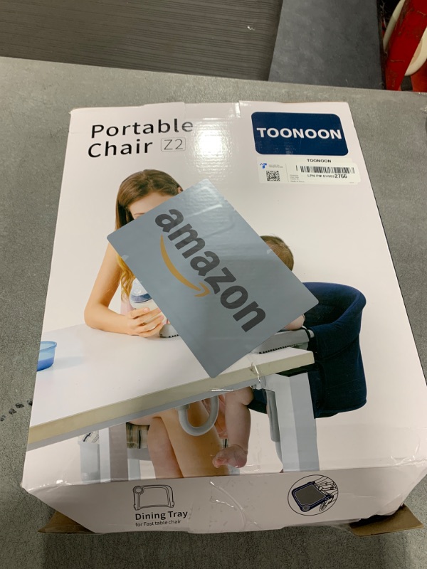 Photo 1 of TOONOON Hook On High Chair with Tray, Fast Table Chair for Baby Toddler, Portable Feeding Seat Attaches to Table, Washable for Travel Outside
