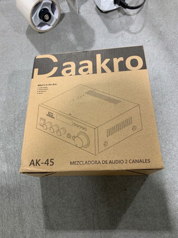 Photo 1 of Daakro AK45 Stereo Audio Amplifier,300W Home 2 Channel Wireless Bluetooth 5.0 Power Amplifier System, Home Amplifiers FM Radio, USB, SD Card, with Remote Control Home Theater Audio Stereo System