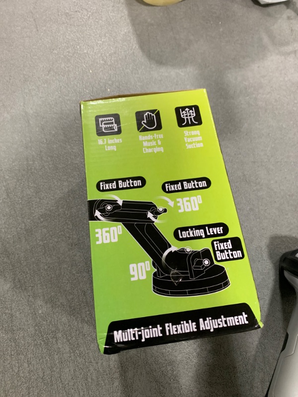 Photo 1 of Tablet Holder for Truck Tablet Mount - iPad Mount for Truck, Heavy Duty Super Suction Cup, 16.7 inch Long Arm & Stable, Device & iPad Holder for Dashboard, Windshield and Window - Big Rig Trucker