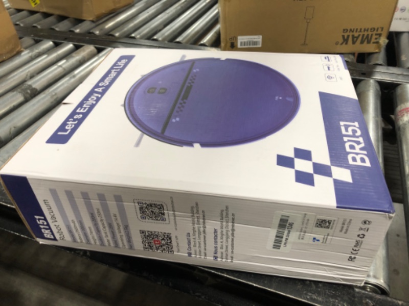 Photo 1 of Robot Vacuum and Mop Combo, 2-in-1 Mopping Robot Vacuum Cleaner with 2300Pa Suction, 2.87'' Slim Design, Wi-Fi/App/Voice Control, 3D Obstacle Avoidance&Self-Charging for Hard Floors, Carpets, Pet Hair