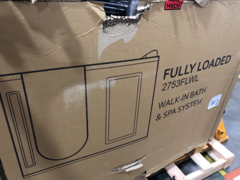 Photo 1 of ANZZI Walk In Tub 27" x 53" Left Drain Fully Loaded, Air Jets & Whirlpool Massage Jets Hot Tub, Quick Fill, 6 Setting Handheld Shower Sprayer, Aromatherapy, Bath Pillow, LED Light