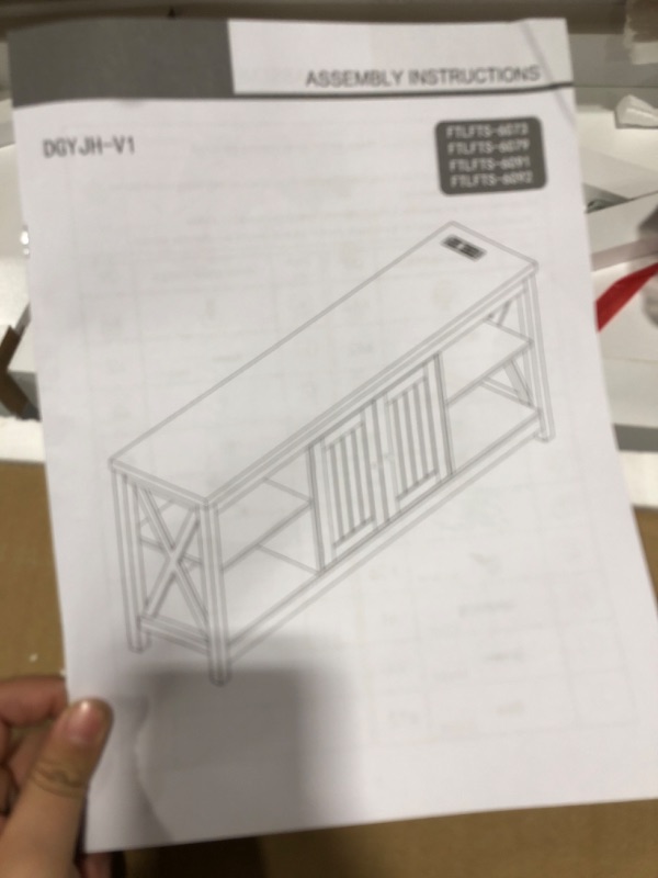 Photo 1 of YITAHOME white tv stand 