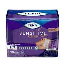 Photo 1 of Tena Sensitive Care Overnight Incontinence Underwear for Women S/M, 64 Count